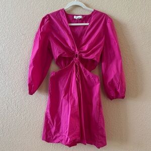 House of Harlow 1960 Pink Cut Out Dress, Size Medium